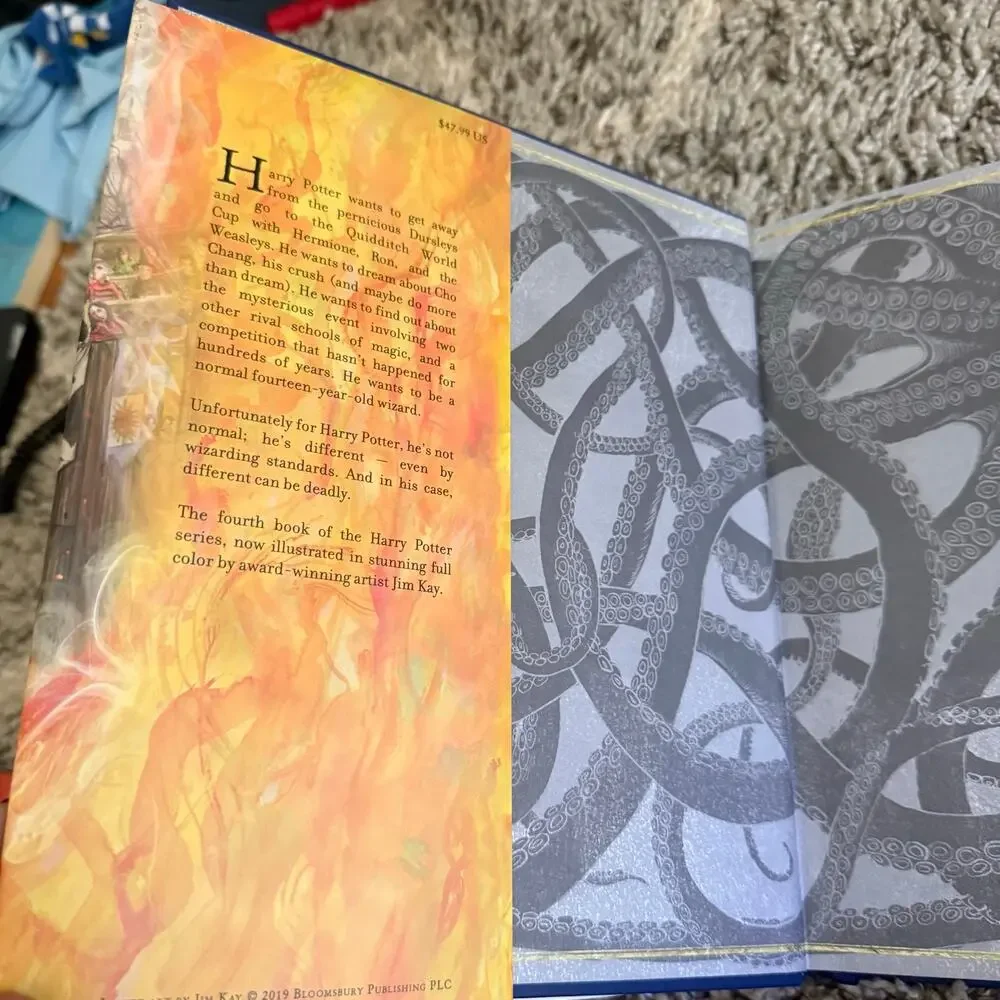 Harry Potter Goblet of Fire Hardcover Illustrated Oversized J.K. Rowling Jim Kay